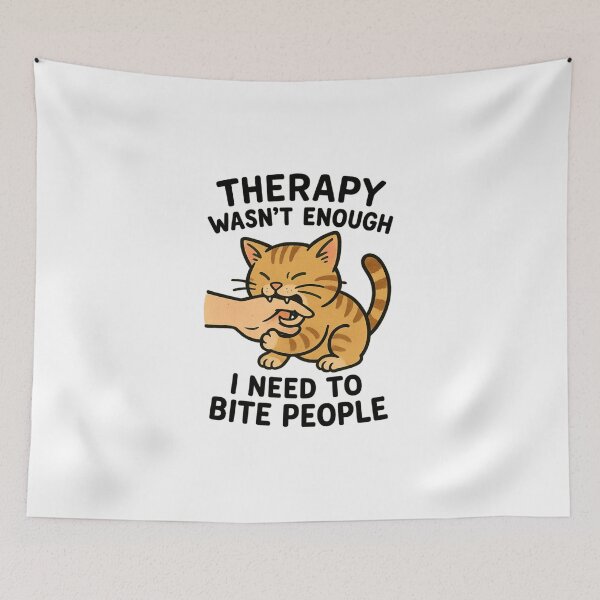 Item preview, Therapy Wasn’t Enough I Need To Bite People  designed and sold by Buntrockstore.