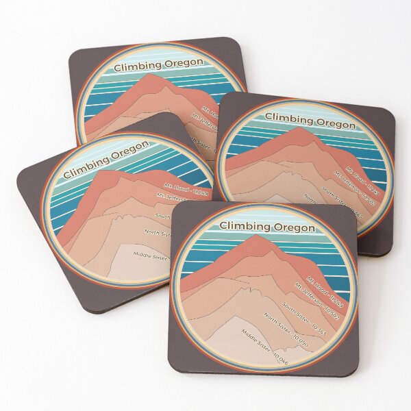 Item preview, Climbing Oregon - Retro Stack - colorway 2 designed and sold by ErynFalasDesign.