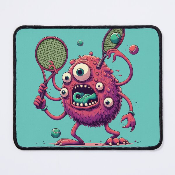 Item preview, Tennis fan monster designed and sold by PasivaCo.