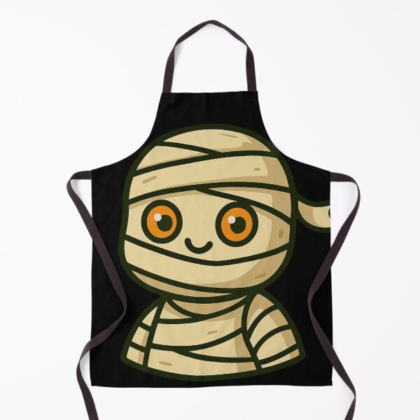 Item preview, Cute Kawaii Mummy Cartoon Character Illustration Big Orange Eyes Wrapped Bandages Halloween Spooky Adorable Chibi Style Artwork designed and sold by Mimoshi ⭐⭐⭐⭐⭐.
