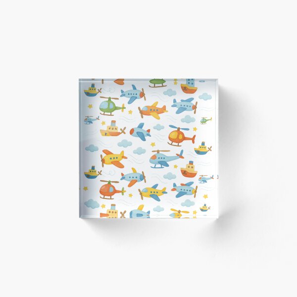 Item preview, Cartoon Propeller Vehicles Pattern designed and sold by GestaltTees.