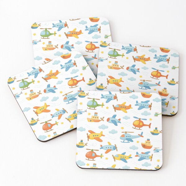 Item preview, Cartoon Propeller Vehicles Pattern designed and sold by GestaltTees.