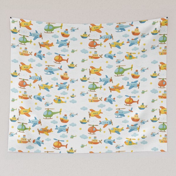 Item preview, Cartoon Propeller Vehicles Pattern designed and sold by GestaltTees.