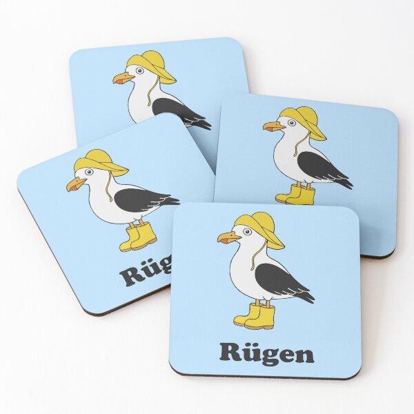 Item preview, Rügen Seagull in Rain Outfit – Funny Baltic Sea Design designed and sold by Print-Zoo.