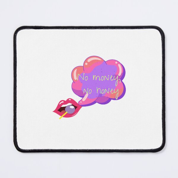Item preview, Red lipstick lollipop, No money no honey pink purple, funny quotes weird quotes designed and sold by Coolparrotgirl.