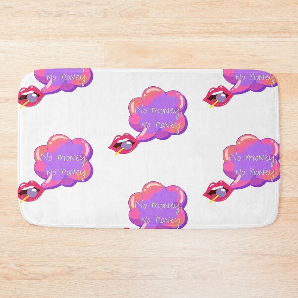Item preview, Red lipstick lollipop, No money no honey pink purple, funny quotes weird quotes designed and sold by Coolparrotgirl.