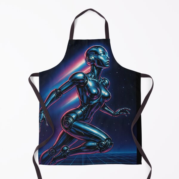 Artikelvorschau, Neon Cyber Runner – Futuristisches Roboter-Kunstwerk entworfen und verkauft von Charisma Enigma.