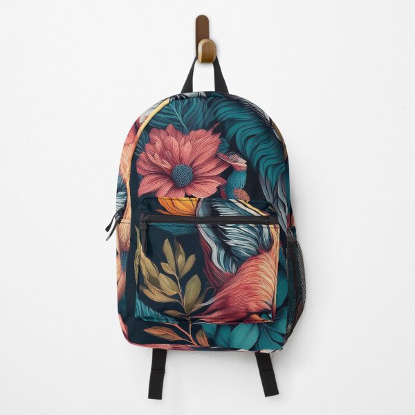 Item preview, Colourful Fox Surrounded by Flowers designed and sold by FlosArtPrintShop.