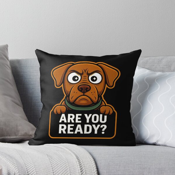 Item preview, Funny Dog - Are You Ready? designed and sold by Derpy Lab .