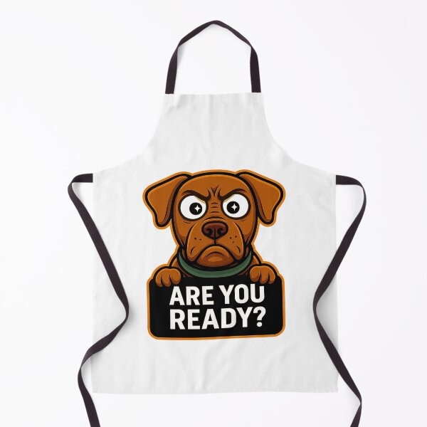 Item preview, Funny Dog - Are You Ready? designed and sold by Derpy Lab .