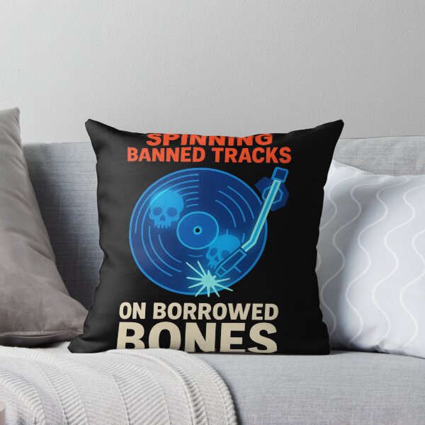 Item preview, Spinning Banned Tracks On Borrowed Bones Vinyl Design designed and sold by TeeTimeTreasure.