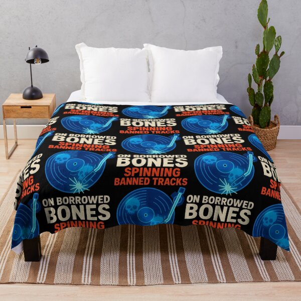 Item preview, Spinning Banned Tracks On Borrowed Bones Vinyl Design designed and sold by TeeTimeTreasure.