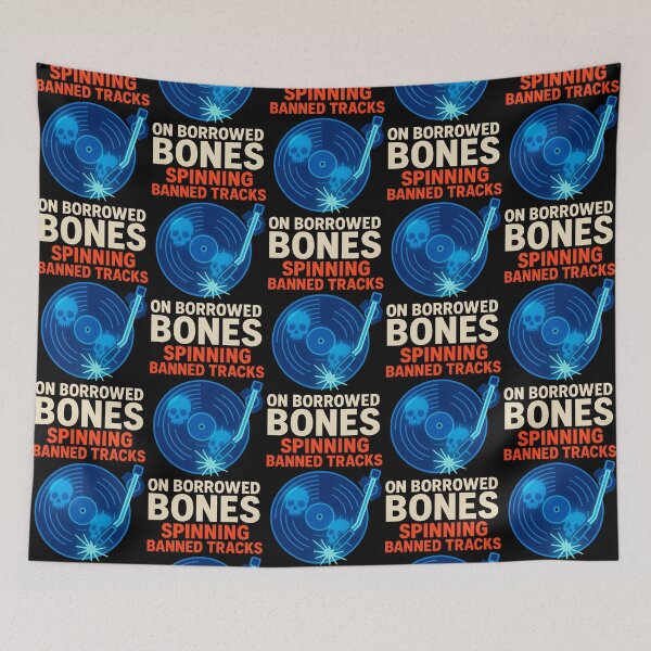 Item preview, Spinning Banned Tracks On Borrowed Bones Vinyl Design designed and sold by TeeTimeTreasure.