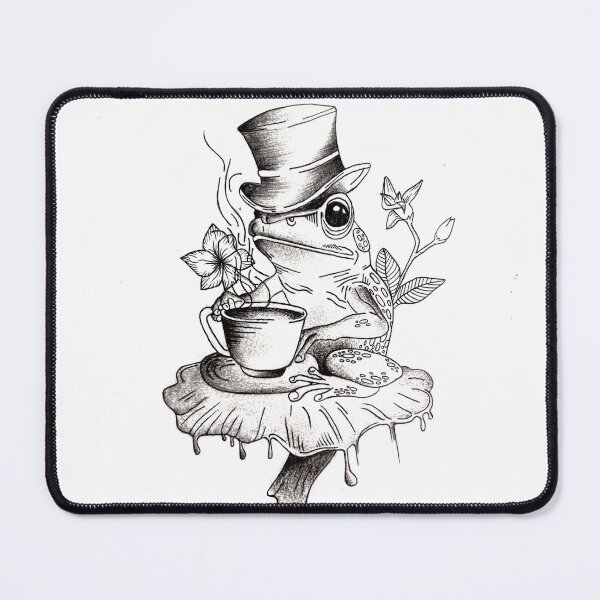 Item preview, Whimsical Frog in Top Hat-Vintage Surreal IIIustration designed and sold by GTeoArt.