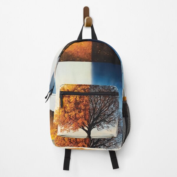 Item preview, A design of an autumn tree in a split view. designed and sold by HEMRO.
