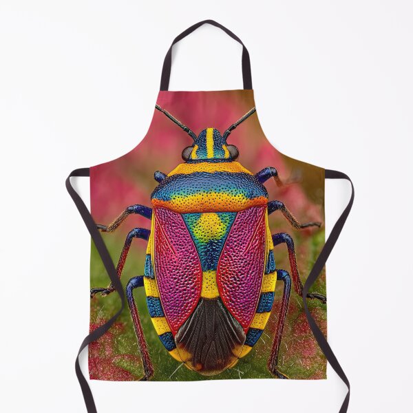 Item preview, Artistic macro portrait of a vibrant and colorful insect. designed and sold by Piotrek0001.