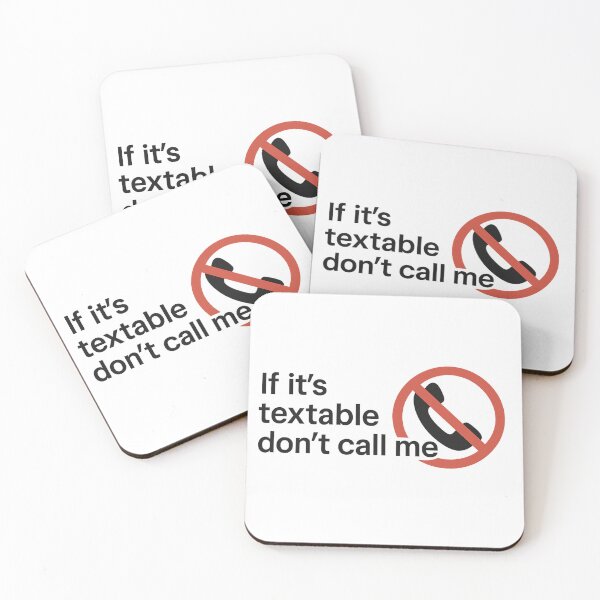 Item preview, If It’s Textable Don’t Call Me Funny Quote designed and sold by Nuvijo.