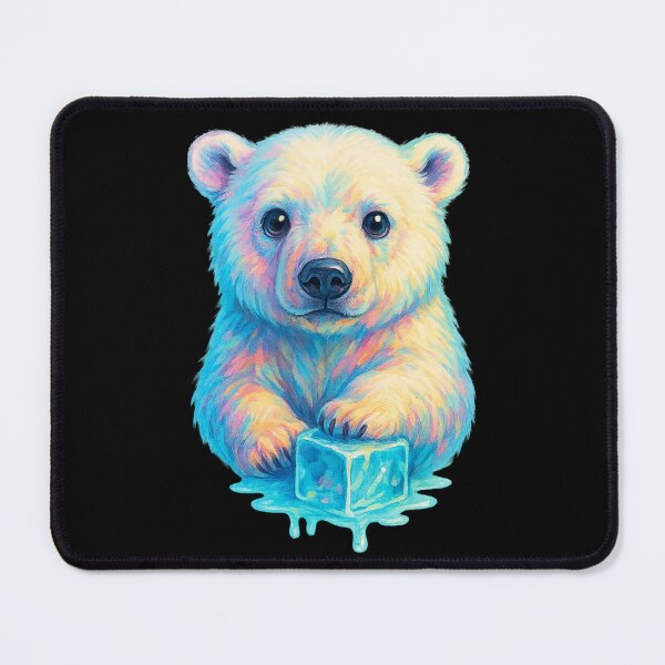 Item preview, Polar Bear & Ice Melt – Climate Change Art "Melting" designed and sold by AddictiveDesign.