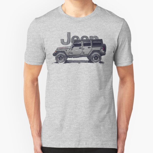 4dr JL Unlimited - Sting-Grey Slim Fit T-Shirt