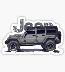 4dr JL Unlimited - Sting-Grey Sticker