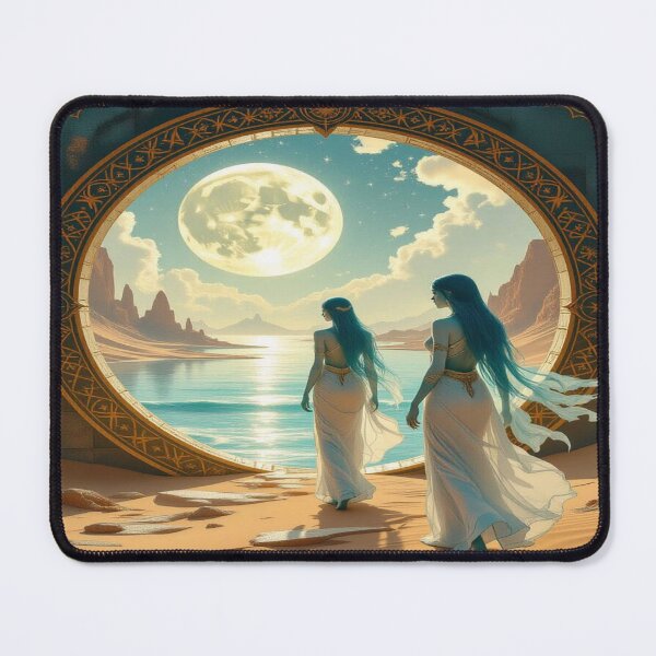 Item preview, Between the Times – Soul meets Soul in a timeless desert under moonlight and memory designed and sold by FotoworldEdel.