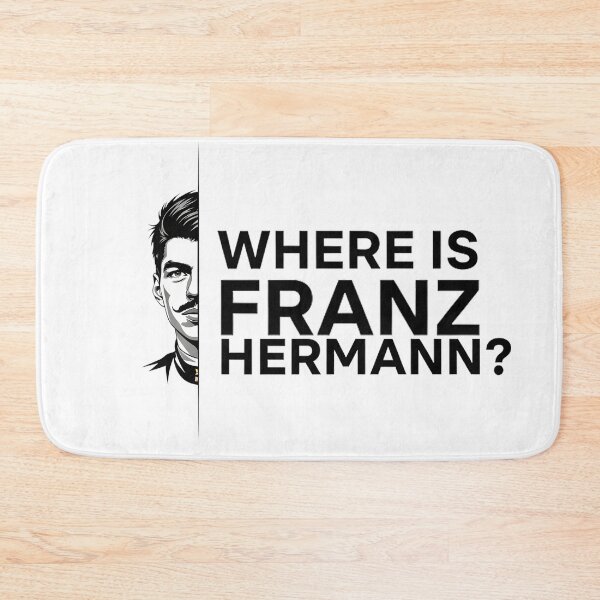Item preview, Where is Franz Hermann? F1 Meme designed and sold by Studio F1Grid.