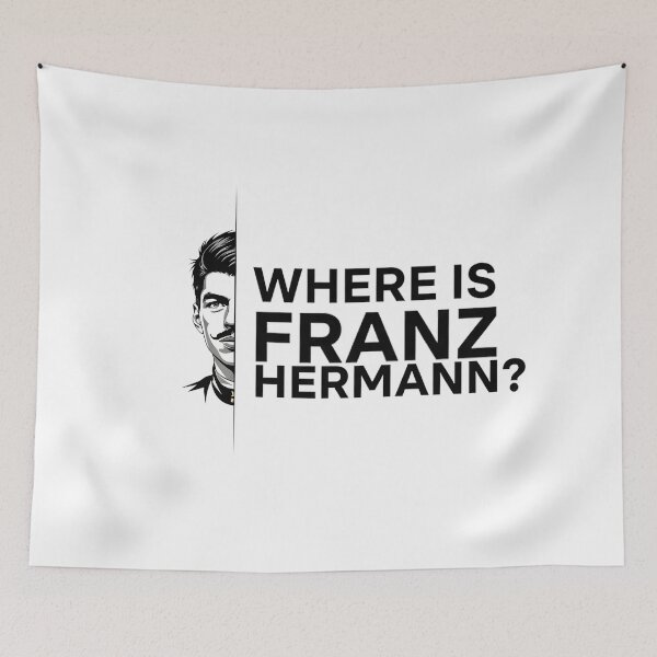 Item preview, Where is Franz Hermann? F1 Meme designed and sold by Studio F1Grid.