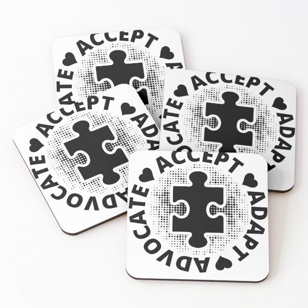 Item preview, Autism Awareness Puzzle Piece  – Accept, Adapt, Advocate designed and sold by Hameegaa.