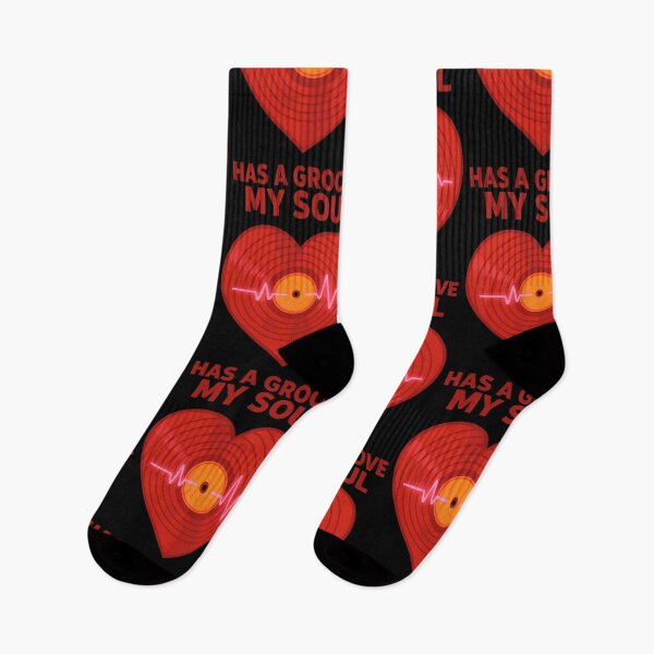 Item preview, My Soul Has a Groove Vinyl Heart Design designed and sold by TeeTimeTreasure.