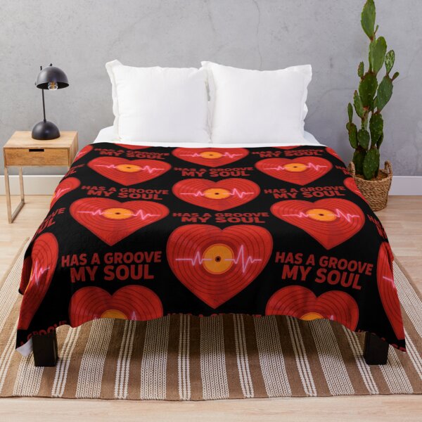 Item preview, My Soul Has a Groove Vinyl Heart Design designed and sold by TeeTimeTreasure.
