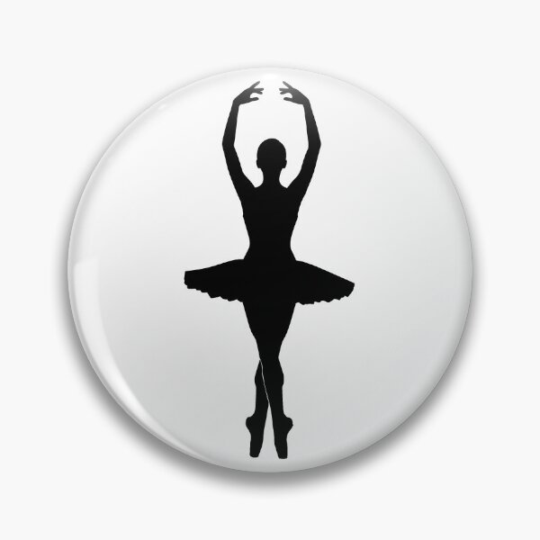 Item preview, black silhouette of a female ballet dancer designed and sold by varshitha2024.
