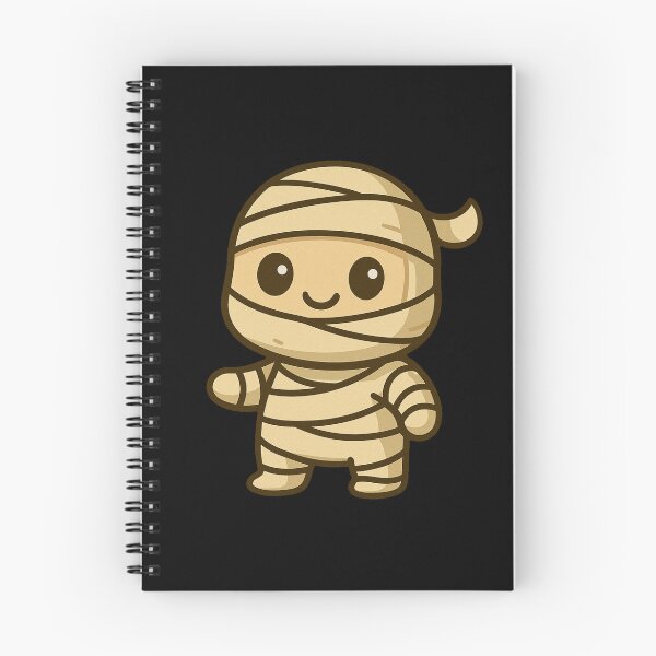 Item preview, Adorable Kawaii Mummy Cartoon Character Illustration Cute Wrapped Bandages Halloween Costume Spooky Fun Chibi Style Design Artwork designed and sold by Mimoshi ⭐⭐⭐⭐⭐.