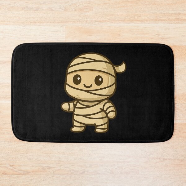 Item preview, Adorable Kawaii Mummy Cartoon Character Illustration Cute Wrapped Bandages Halloween Costume Spooky Fun Chibi Style Design Artwork designed and sold by Mimoshi ⭐⭐⭐⭐⭐.