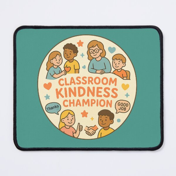 Item preview, Classroom Kindness Champion | Teacher Appreciation | School Motivation Sticker designed and sold by Feline Rockstars.