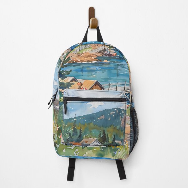 Item preview, Maine Horizon – A Watercolor Glimpse of Bar Harbor’s Coast designed and sold by daila70.