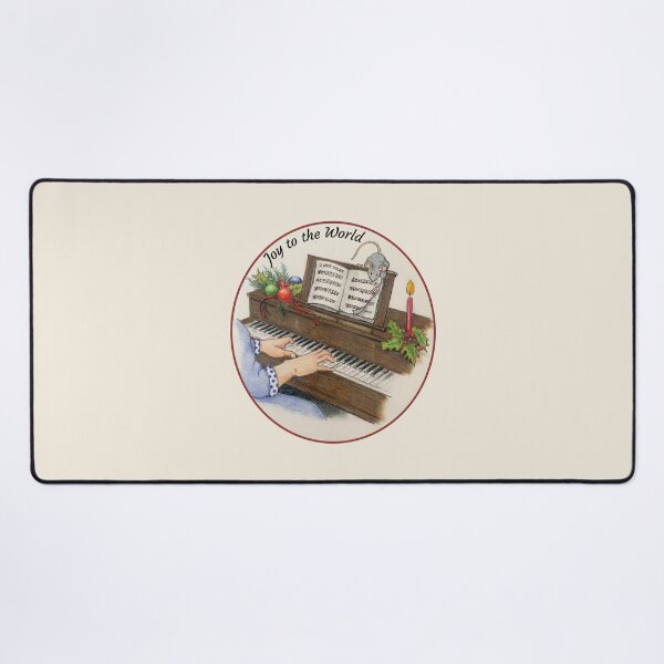 Item preview, Christmas Eve, Hands Playing Piano, Church Mouse Turning Pages, JOY designed and sold by JoyfulWhimsy.