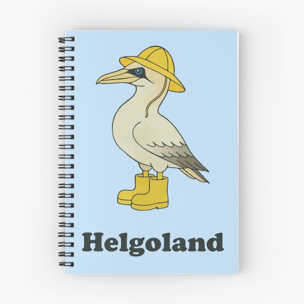 Item preview, Heligoland gannet in rain outfit – funny North Sea design designed and sold by Print-Zoo.