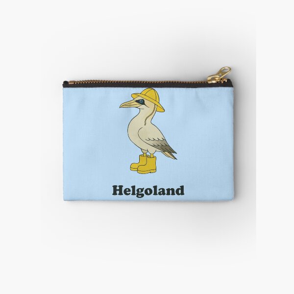 Item preview, Heligoland gannet in rain outfit – funny North Sea design designed and sold by Print-Zoo.