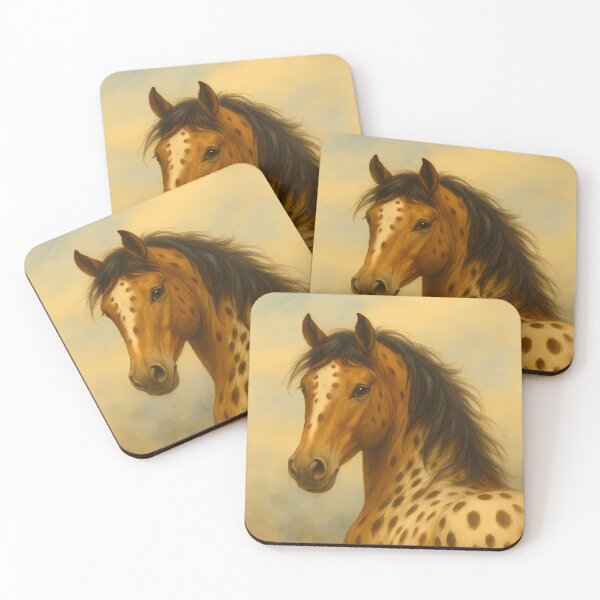 Item preview, Appaloosa Horse Portrait – Nez Perce Heritage Equine Art by Randa Lee Creative designed and sold by Randa Lee Creative.
