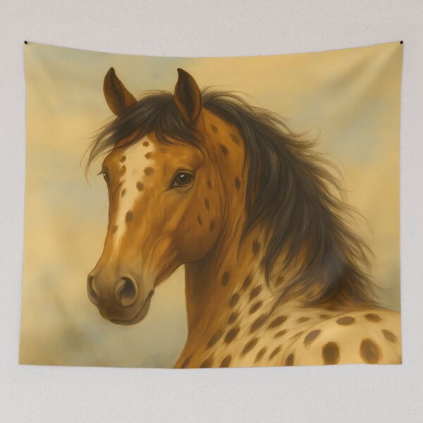 Item preview, Appaloosa Horse Portrait – Nez Perce Heritage Equine Art by Randa Lee Creative designed and sold by Randa Lee Creative.