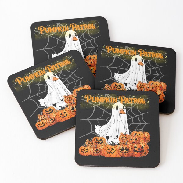 Item preview, Pumpkin Patrol - Funny Goose Ghost with Jack-o’-Lantern Pumpkins Halloween Design designed and sold by SillentDesign.