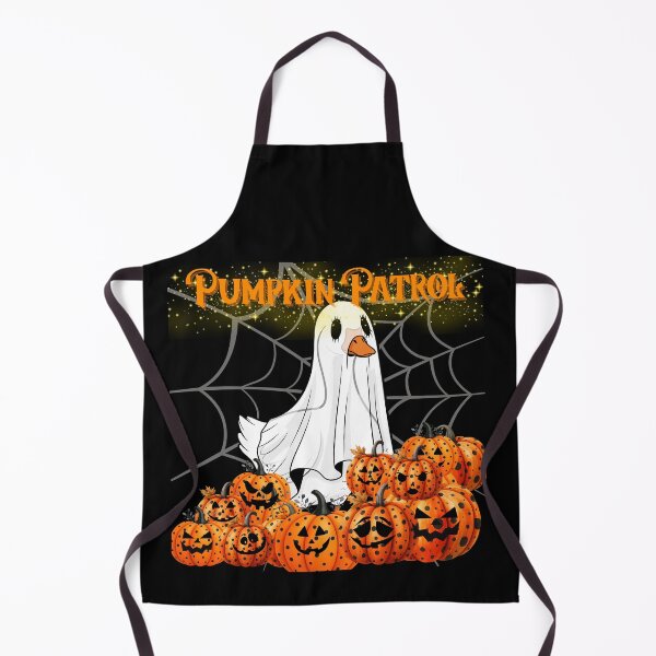 Item preview, Pumpkin Patrol - Funny Goose Ghost with Jack-o’-Lantern Pumpkins Halloween Design designed and sold by SillentDesign.