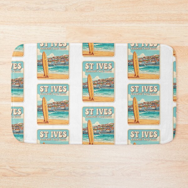 Item preview, St Ives Cornwall Retro Surf Poster | Soul Surfer Design designed and sold by Digital Dreams Arts.