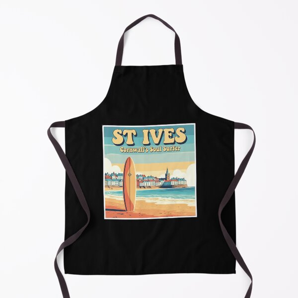 Item preview, Retro St Ives Surf Print | Cornwall's Soul Surfer designed and sold by Digital Dreams Arts.