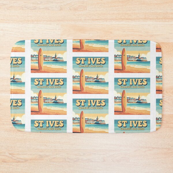 Item preview, Retro St Ives Surf Print | Cornwall's Soul Surfer designed and sold by Digital Dreams Arts.
