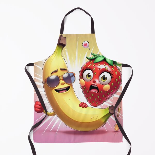 Item preview, Banana with strawberry. designed and sold by MyHappyArtShop.
