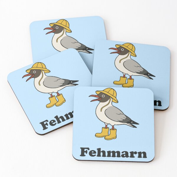 Item preview, Fehmarn Black-headed Gull in Rain Outfit – Funny Baltic Sea Design designed and sold by Print-Zoo.