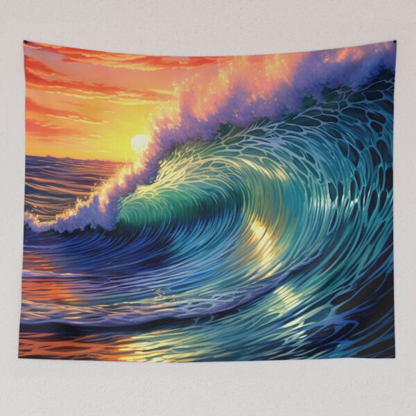Item preview, Sea wave in the sunset, Sea wave in the sunset designed and sold by WishArtDesign.