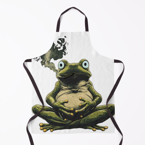 Item preview, Funny Smoking Frog Meme Lazy Vibes Gift designed and sold by KlaudiaHertzog.