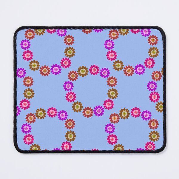 Item preview, Abstract flower repeating pattern pastel blue designed and sold by Svasti Arts and Designs.